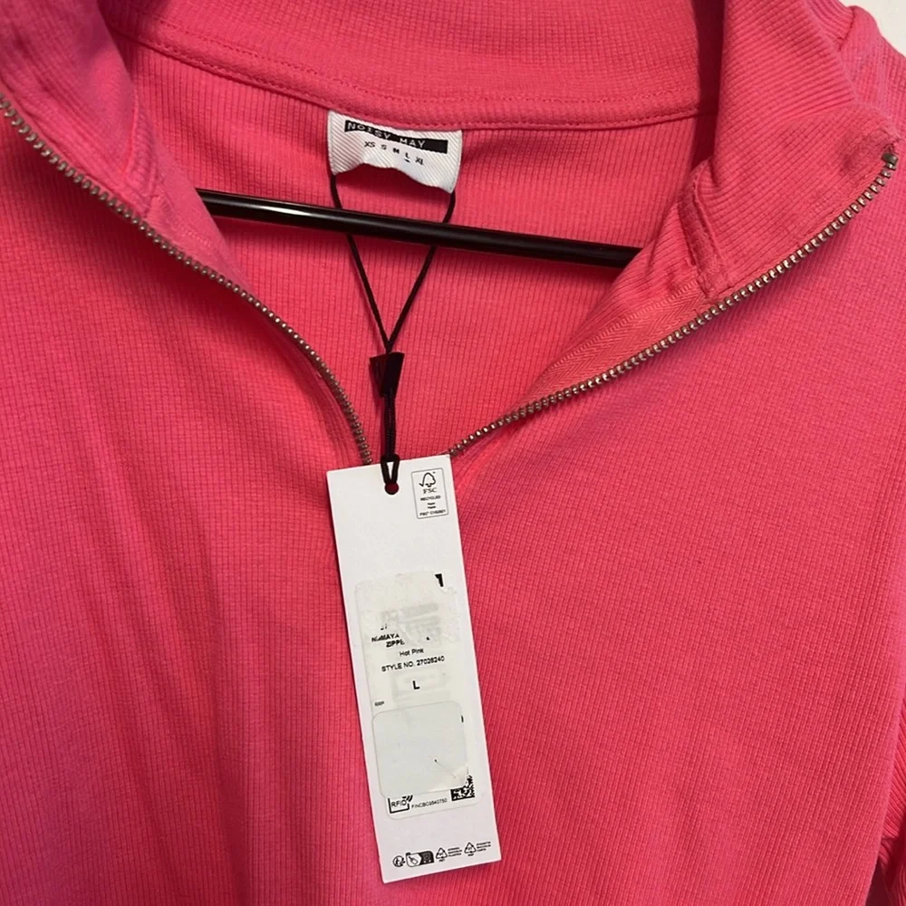 Noisy May Ribbed Zip Up - Picture 3 of 3